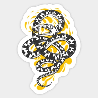 hand drawn snake Sticker